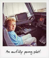 An awfully young pilot!
