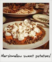 Marshmallow sweet potatoes!