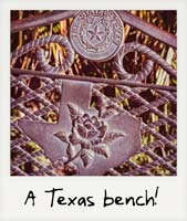A Texas bench!