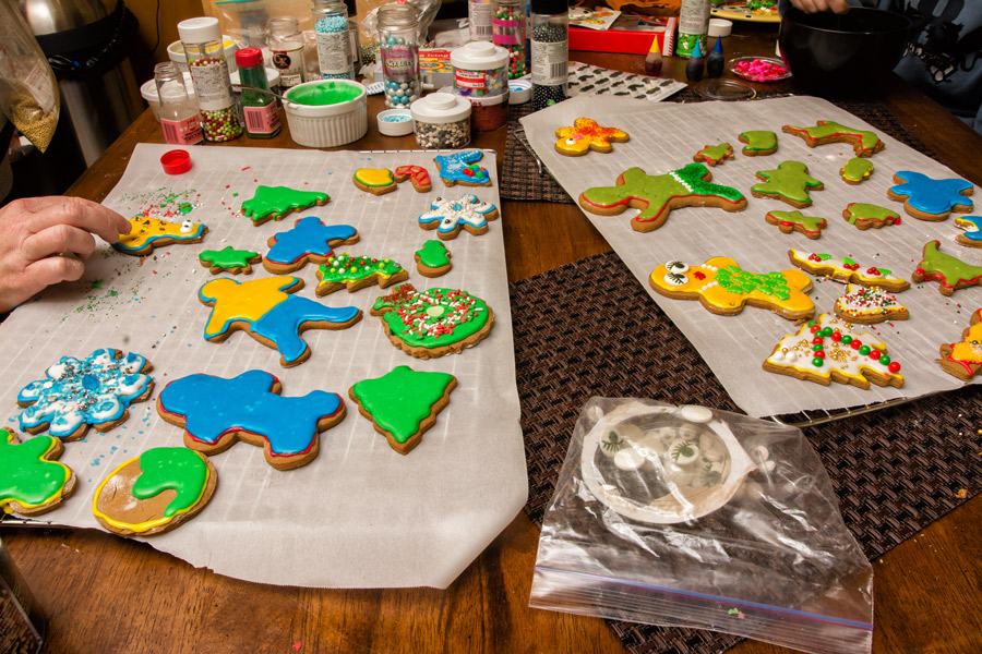 Christmas cookie preparation photo