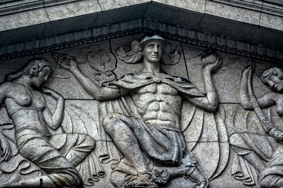 Mercury sculpture California Chamber of Commerce photo