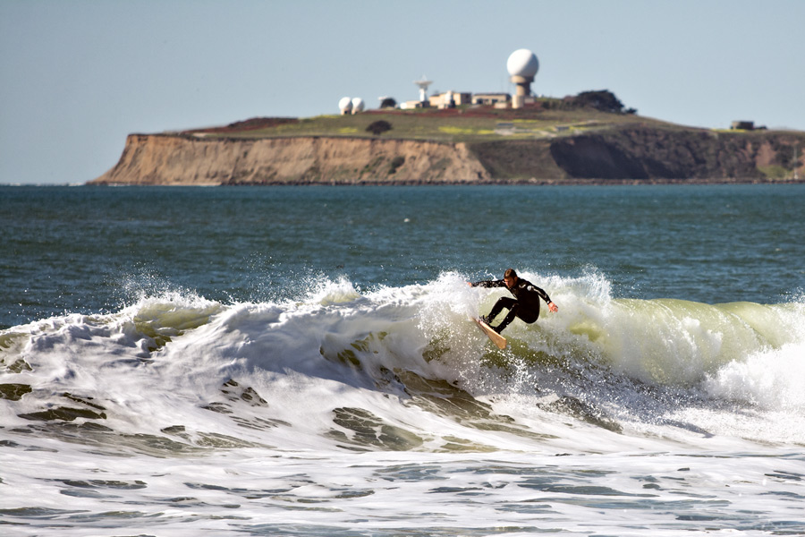 Surfer Half Moon Bay photo
