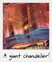 A giant chandelier!