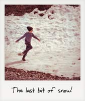 The last patch of snow!