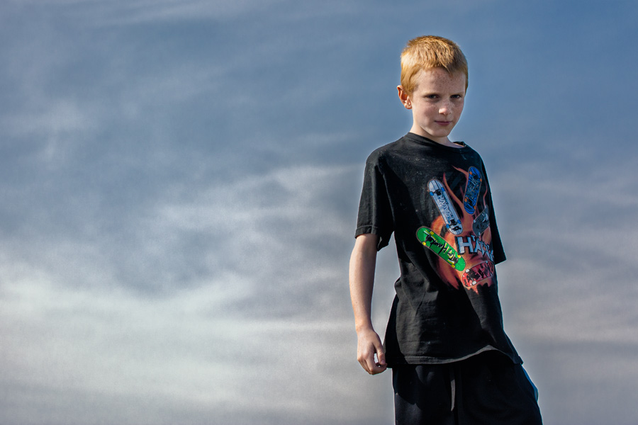 Tobias in skater shirt photo