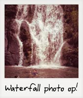 Waterfall photo op!