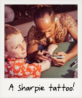A Sharpie tattoo! A Sharpie tattoo!