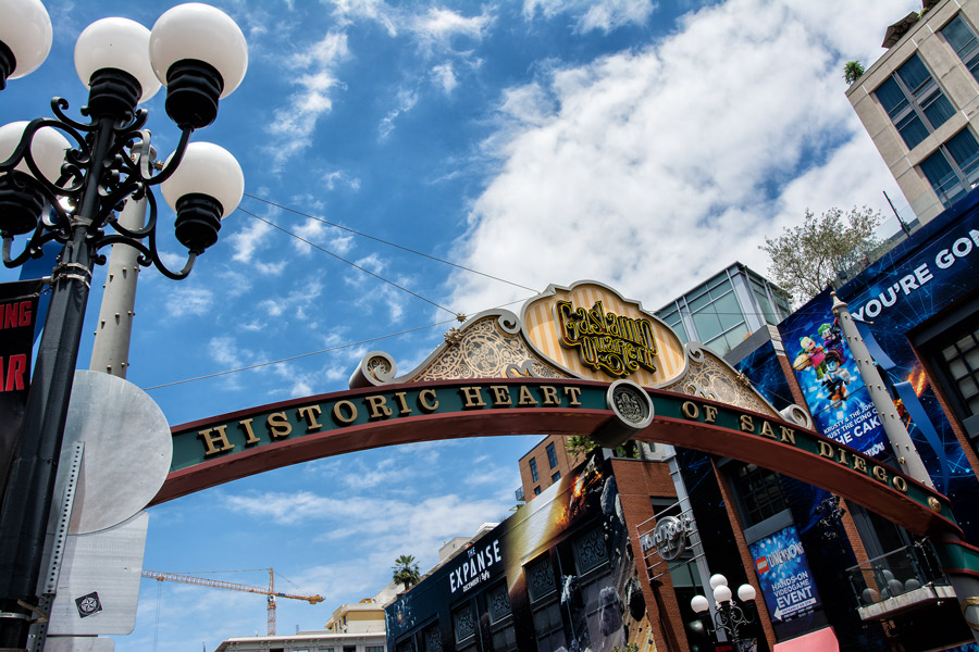 Gaslamp Quarter sign photo