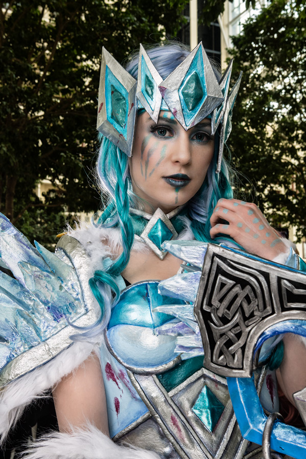 Blue mage cosplay photo