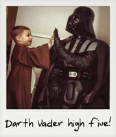 A Darth Vader high five!