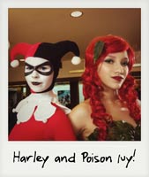 Harley Quinn and Poison Ivy cosplay!