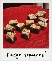 Fudge squares!