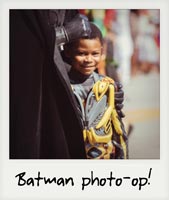 A Batman photo-op!