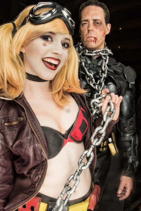 Harley and Batman cosplay photo