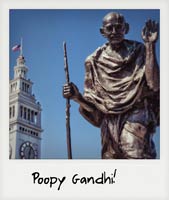 Poopy Gandhi!