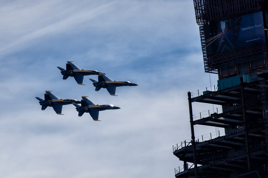 Blue Angels Salesforce Tower photo