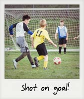 Shot on goal!
