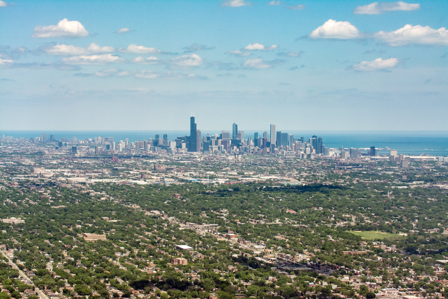 Chicago from plane