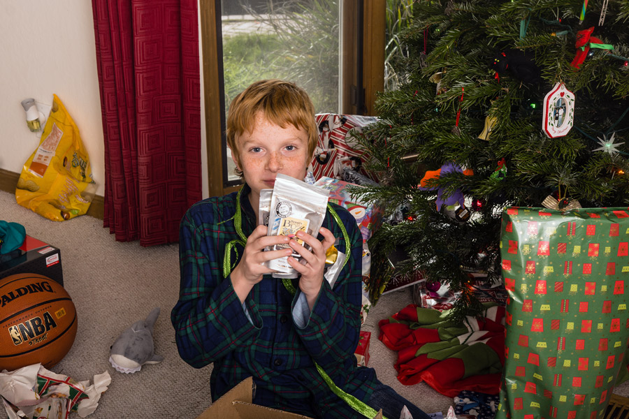 Tobias opening presents photo