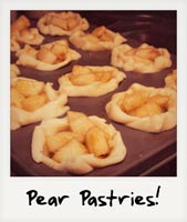 Pear pastries!