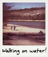 Walking on water!