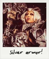 Silver armor!