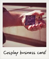 Cosplay business card!