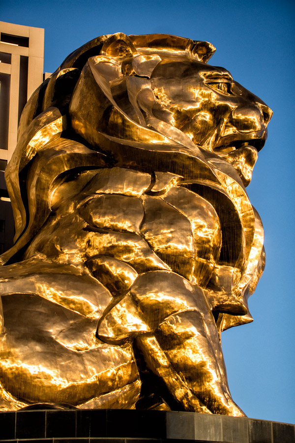 MGM lion Las Vegas photo
