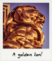 A golden lion!