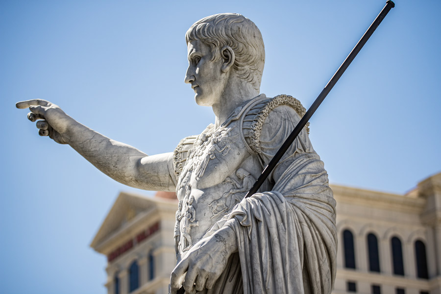 Roman statue Caesars Palace photo