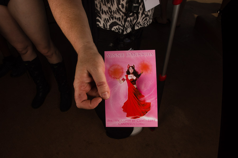 Colossalcon cosplayer business card photo