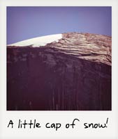 A small snow cap!