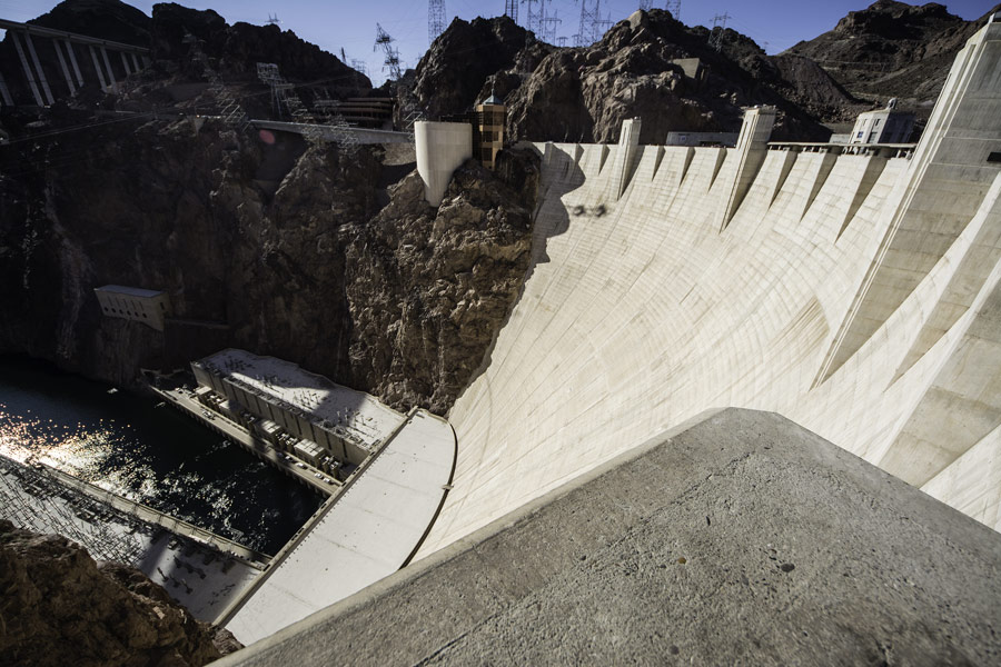 Hoover dam side view photo