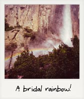 A bridal rainbow!