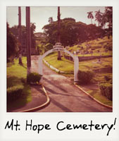 Mt. Hope cemetery!