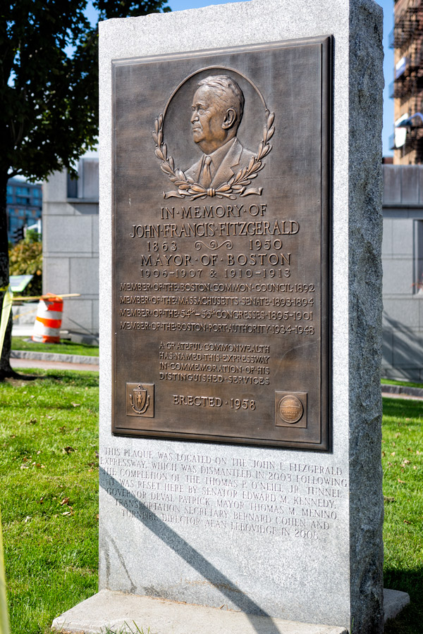 Fitzgerald plaque Boston photo