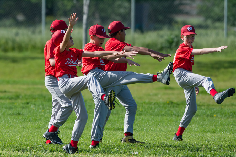 Team warmups photo