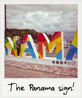 Me at the Panama sign!