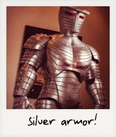 Silver armor!