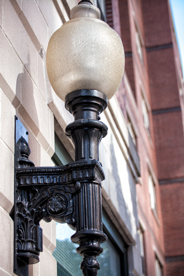 Street lamp Boston photo