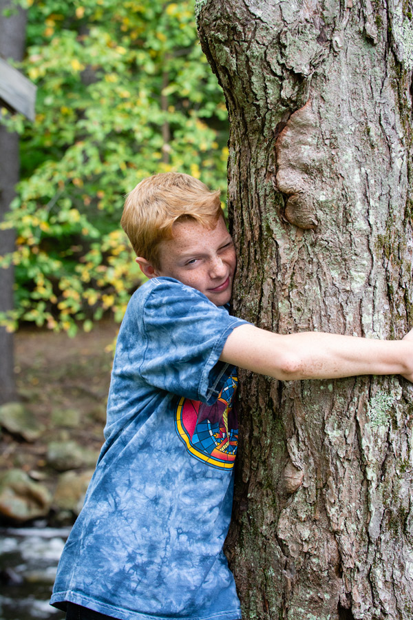 Tree hugger photo