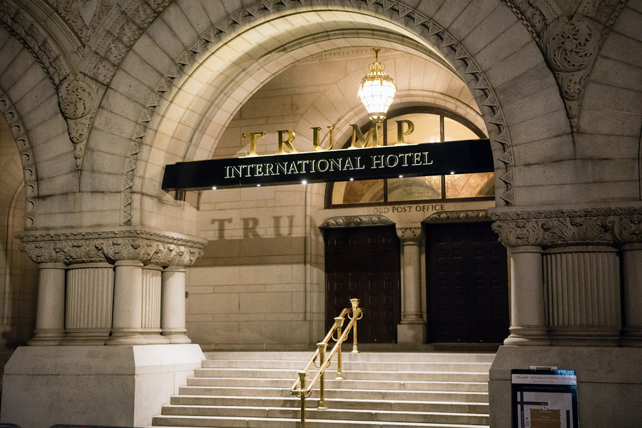 Trump washington dc north entrance photo