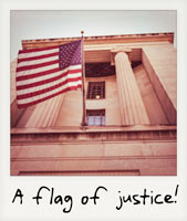 A flag of justice!