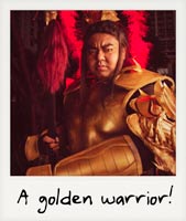 A golden warrior!