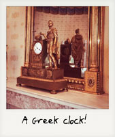 A Greek clock!