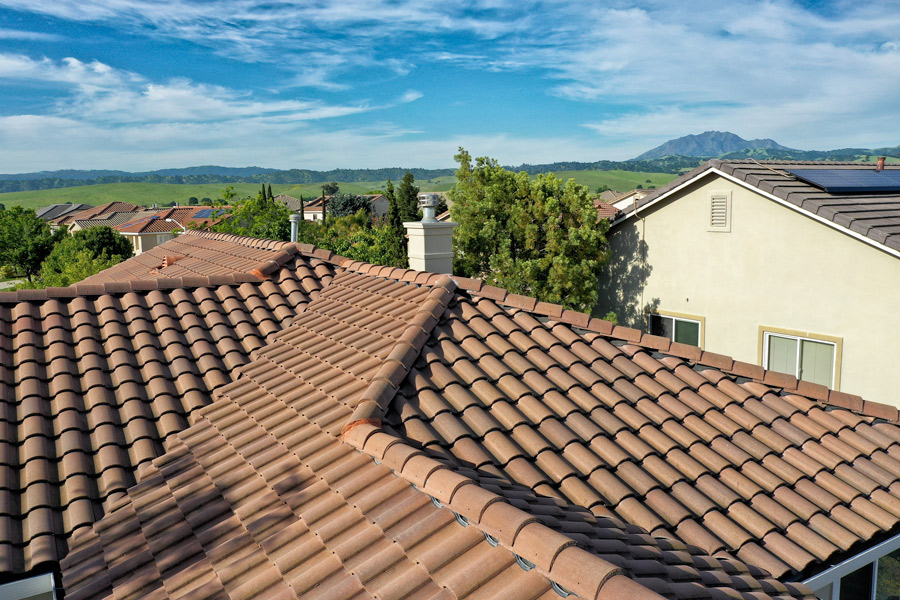 Drone roof photo