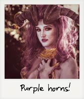 Purple horns!