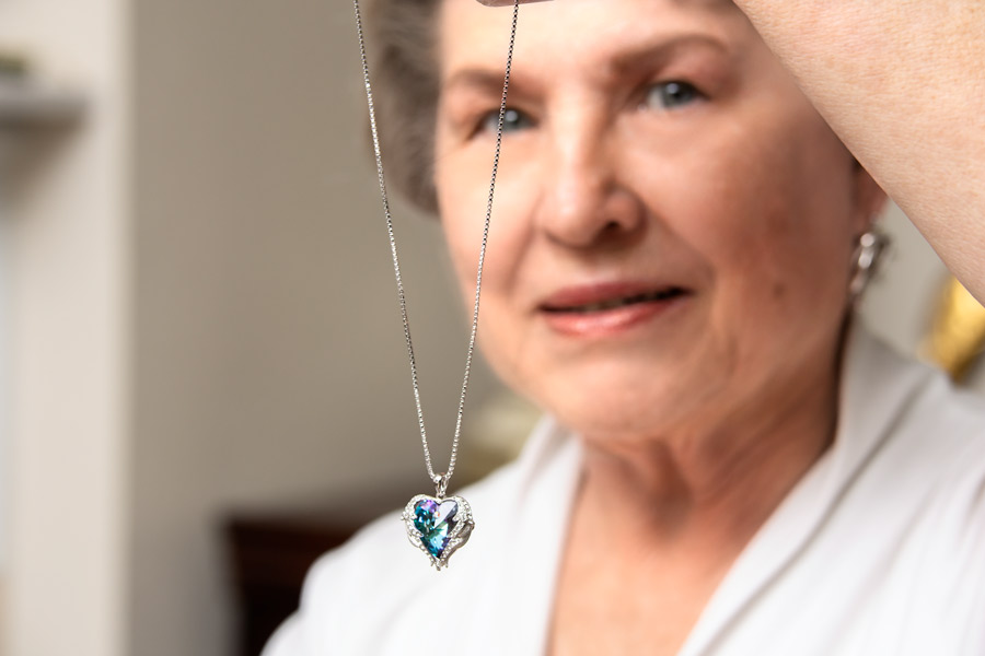 Mom with necklace photo