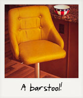 A barstool!