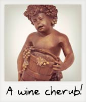 A wine cherub!